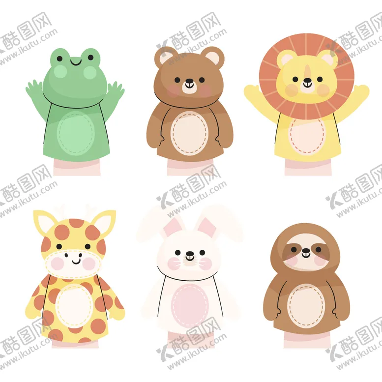 编号：98350609272256059840【酷图网】源文件下载-布袋木偶