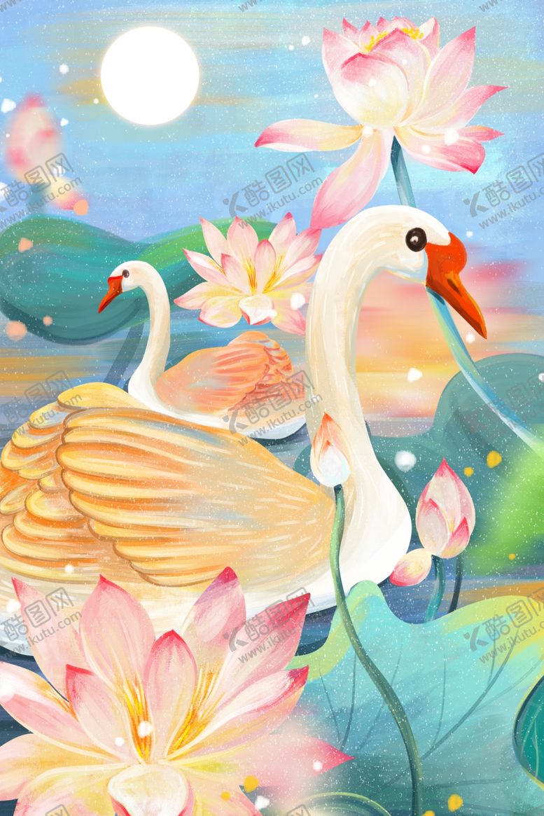 编号：91944009291030559303【酷图网】源文件下载-现代背景墙装饰画鹅