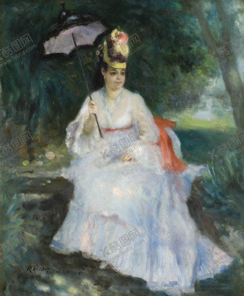 编号：77010707052203553008【酷图网】源文件下载-雷诺阿人物形象油画