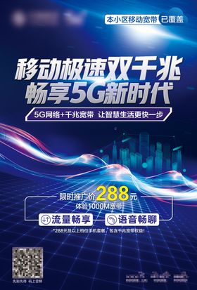 畅享5G极速双千兆海报