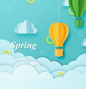 小清新简约创意海报图片高花开花香乡村