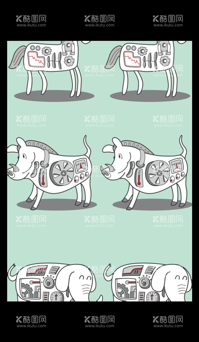 编号：14923610100658416832【酷图网】源文件下载-机械动物