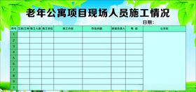 老年公寓项目施工牌