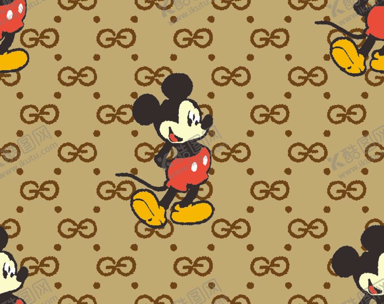 编号：92805210202114522729【酷图网】源文件下载-米老鼠名牌爆款古奇