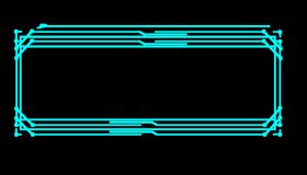 科技边框按钮机械几何图案