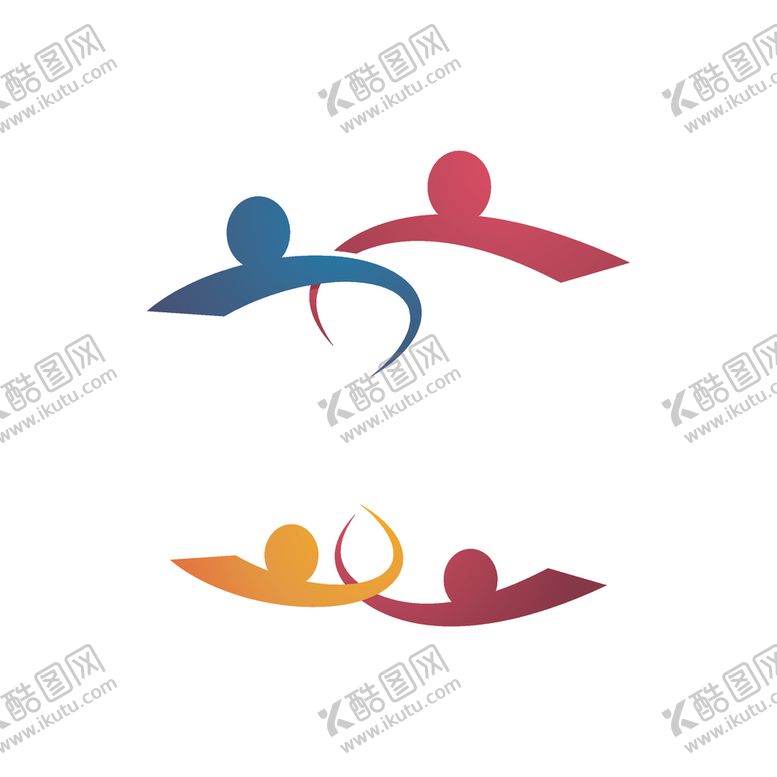 编号：93210609262122084990【酷图网】源文件下载-抽象人物图标
