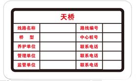 高速公路桥梁信息牌