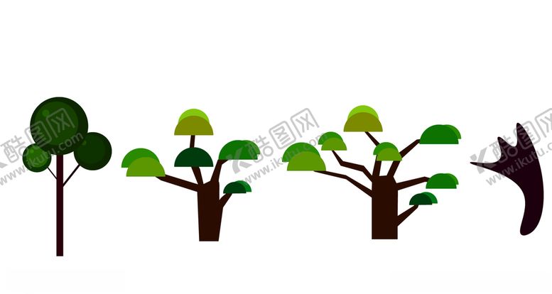 编号：14306709290845579239【酷图网】源文件下载-小树矢量图