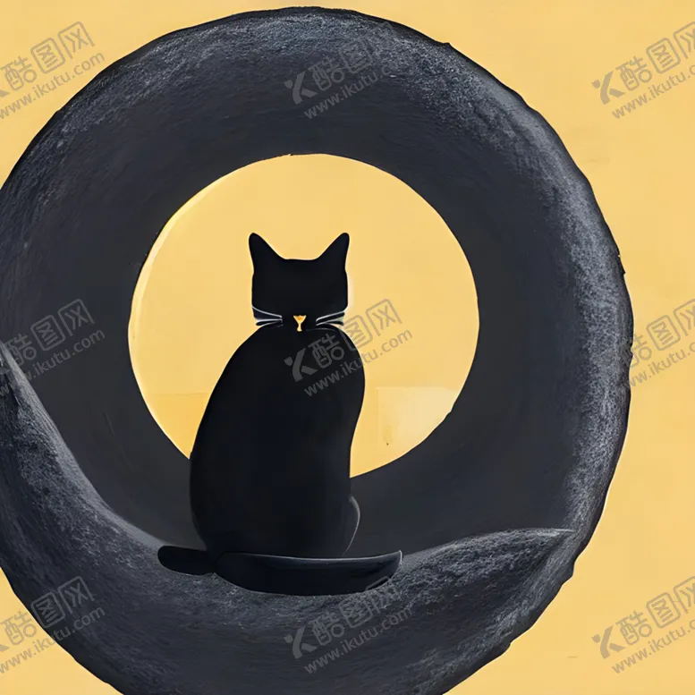 编号：76921401261436548588【酷图网】源文件下载-黑猫