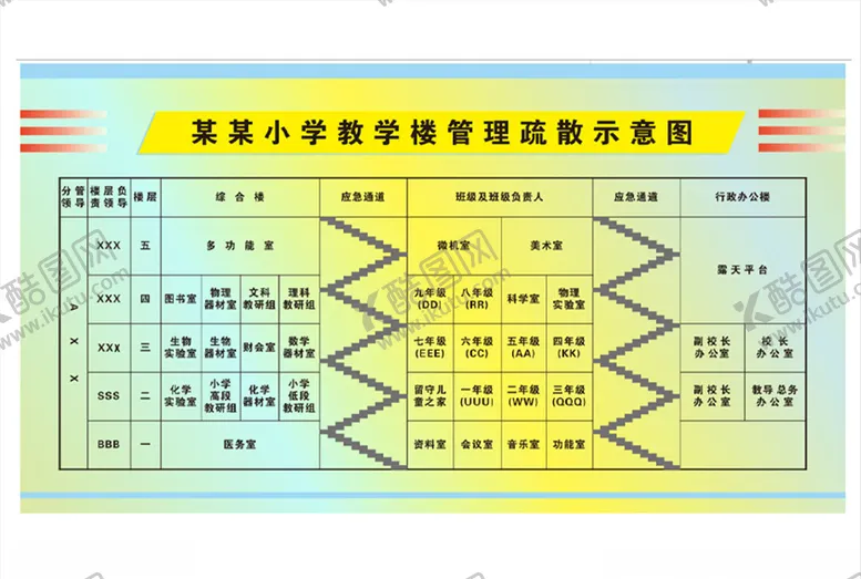 编号：34773207021447367233【酷图网】源文件下载-疏散示意图