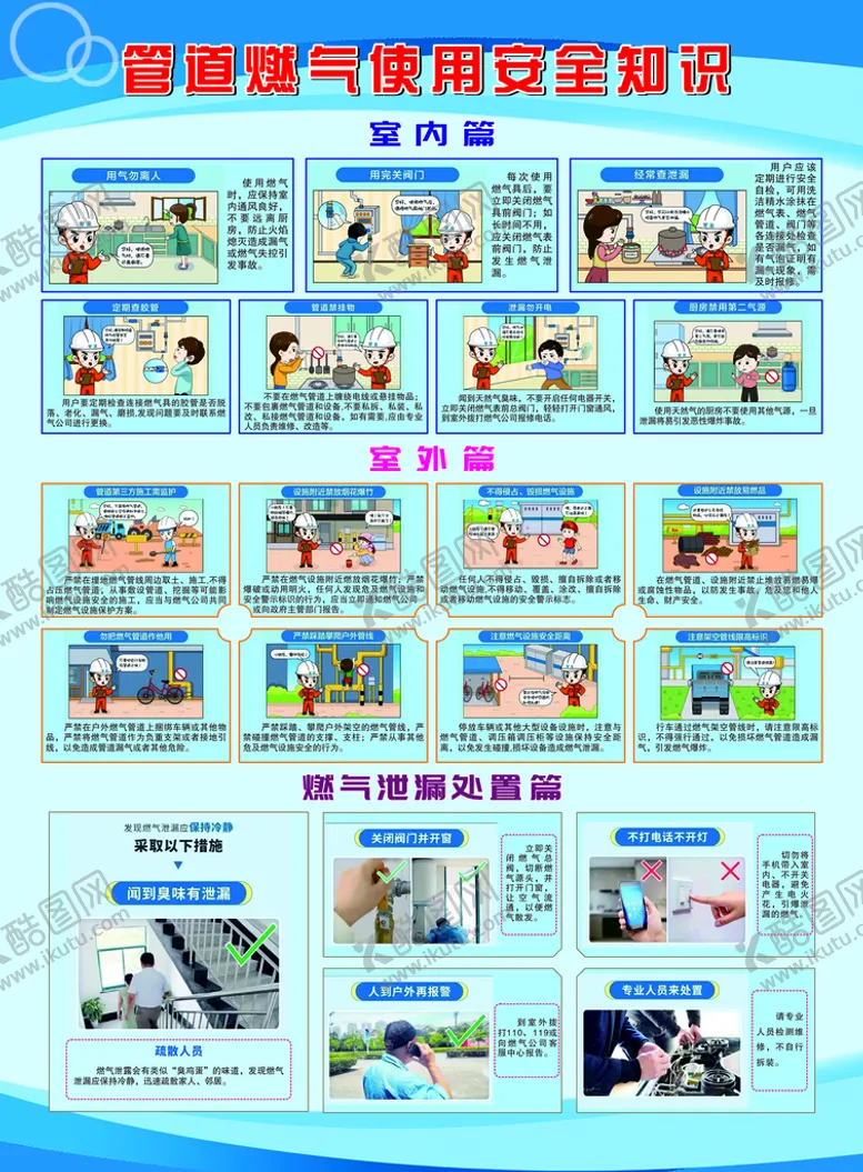 编号：71772311211030584885【酷图网】源文件下载-管道燃气使用安全知识