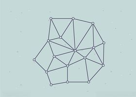 线条与图形元素背景组合创意