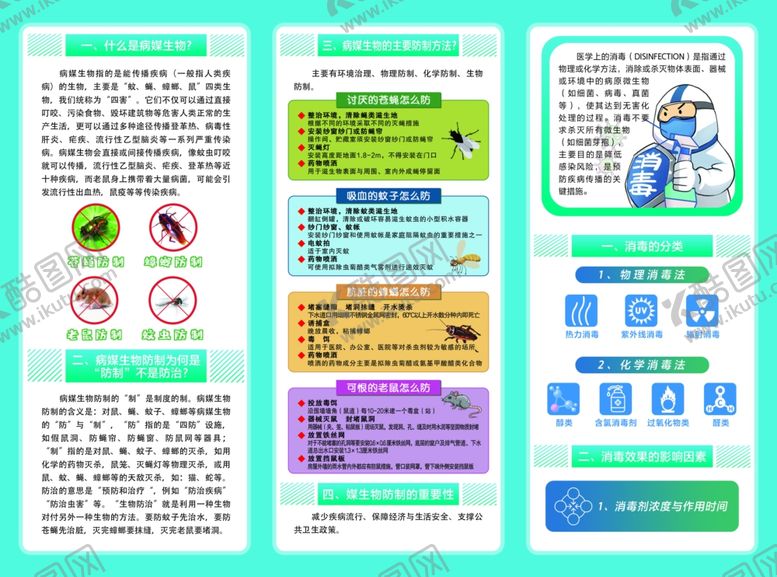 编号：70453804021308168748【酷图网】源文件下载-病媒生物三折页