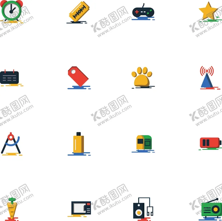 编号：27925410260549089651【酷图网】源文件下载-实用彩绘图标     