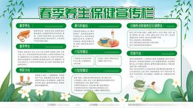 春季养生保健知识宣传栏