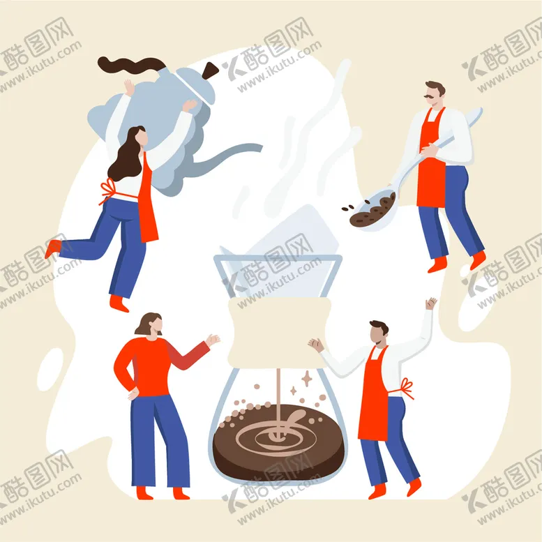 煮咖啡冲泡现磨冲做