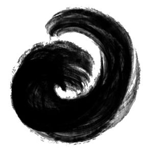水墨圆
