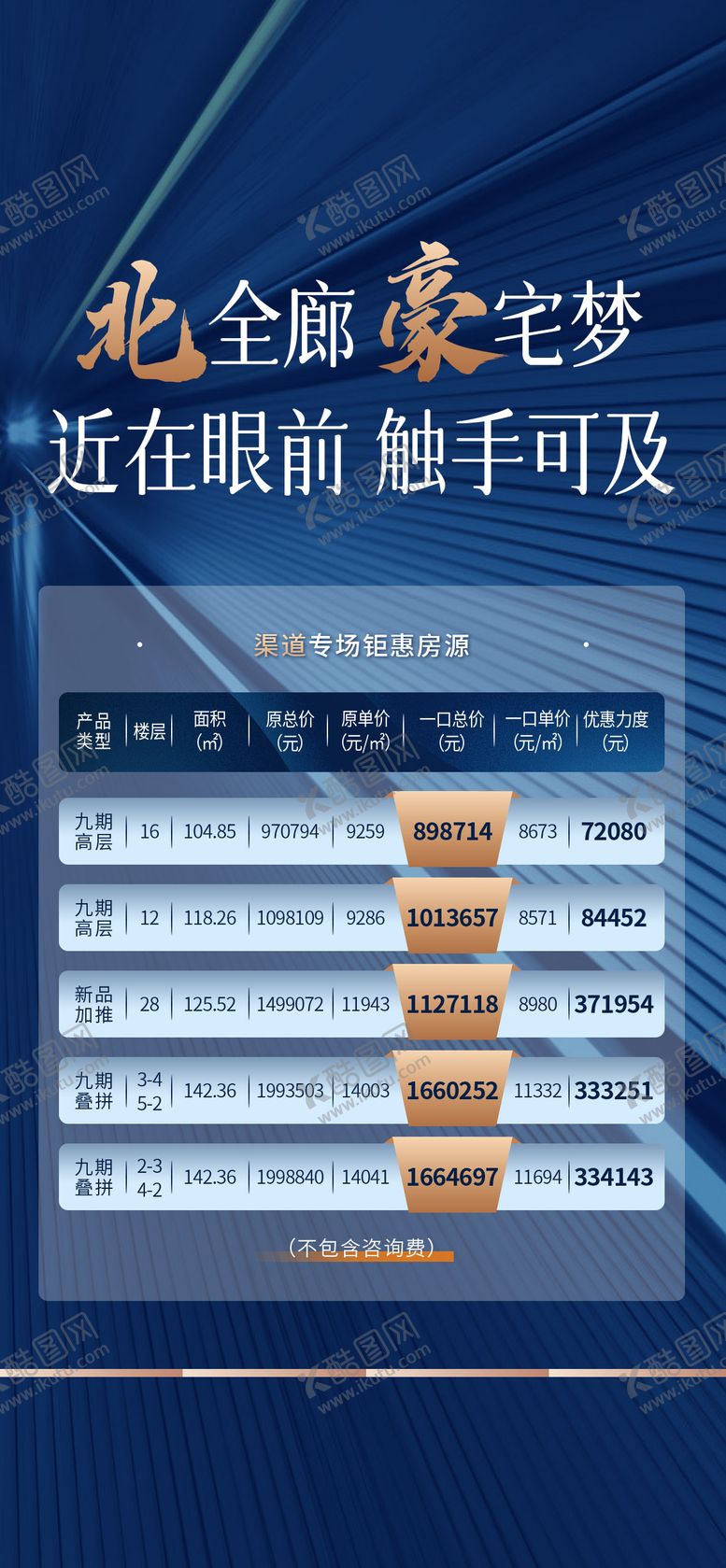 编号：40095002031957563771【酷图网】源文件下载-地产热销金秋加推渠道特价房海报设计