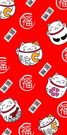 招财猫小咪吉祥进宝
