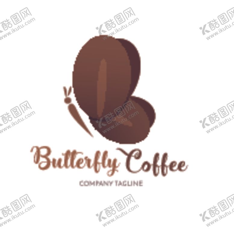 编号：86173110080310424007【酷图网】源文件下载-蝴蝶logo