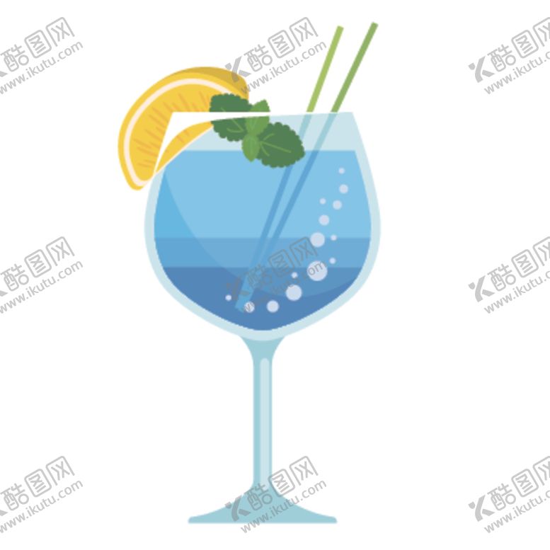 编号：36153507022356189357【酷图网】源文件下载-夏日冷饮矢量插画