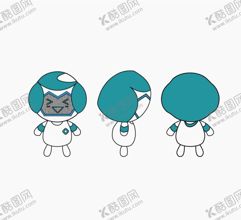 编号：43871510061334469508【酷图网】源文件下载-卡通人物造形矢量插画