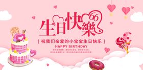 生日甜蜜蛋糕派对祝福