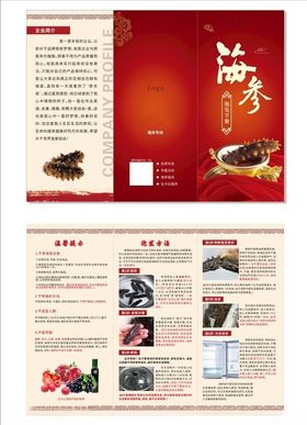 海参宣传折页设计