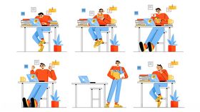 办公室工作者插画人物