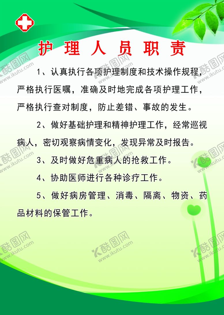 编号：90718009210033078805【酷图网】源文件下载-护理人员职责