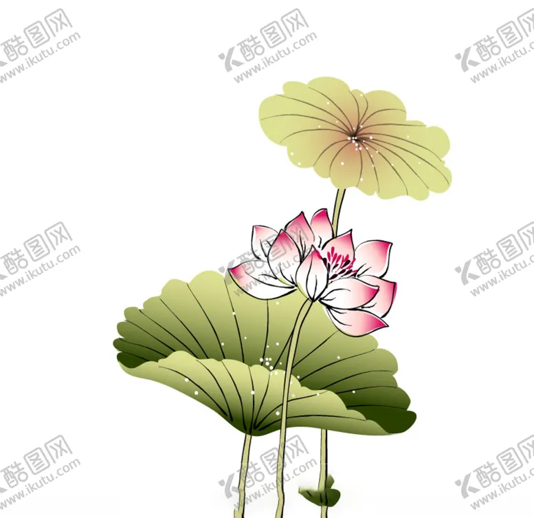 编号：27916606252158422508【酷图网】源文件下载-水墨风荷花图片