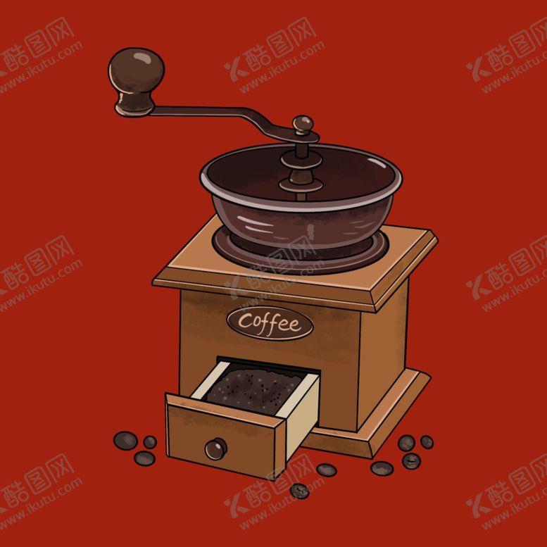 编号：49001502190634369580【酷图网】源文件下载-手磨咖啡豆