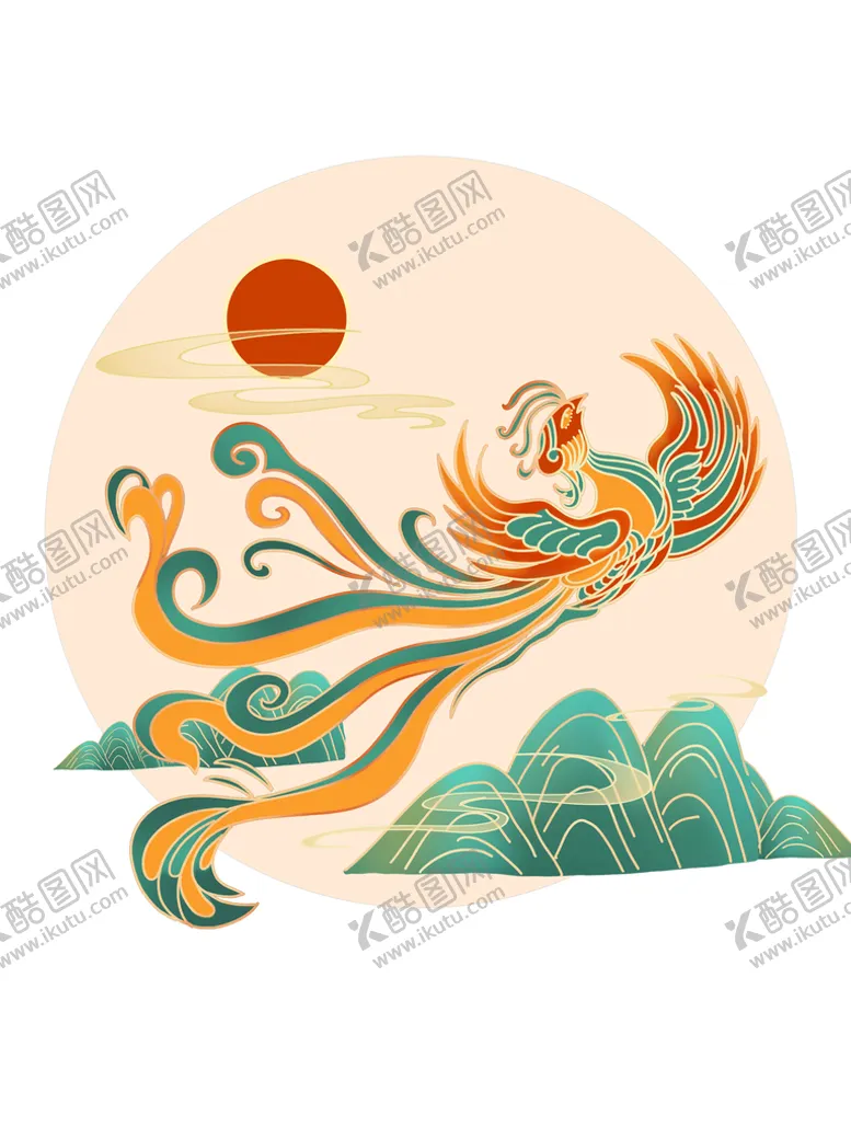 编号：43956109170341540541【酷图网】源文件下载-凤凰国潮