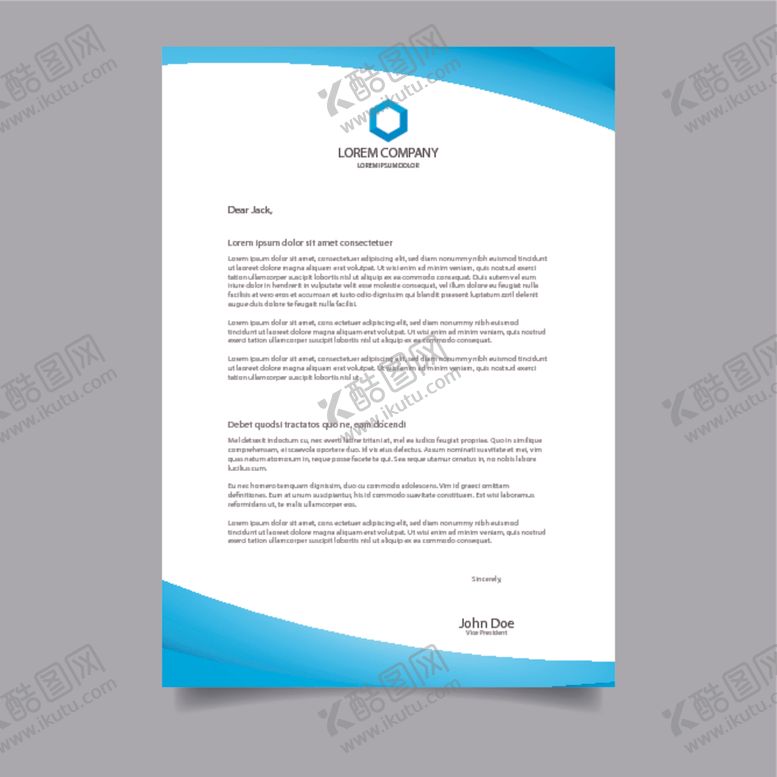 编号：58147609190439484877【酷图网】源文件下载-制度牌商务信纸宣传单