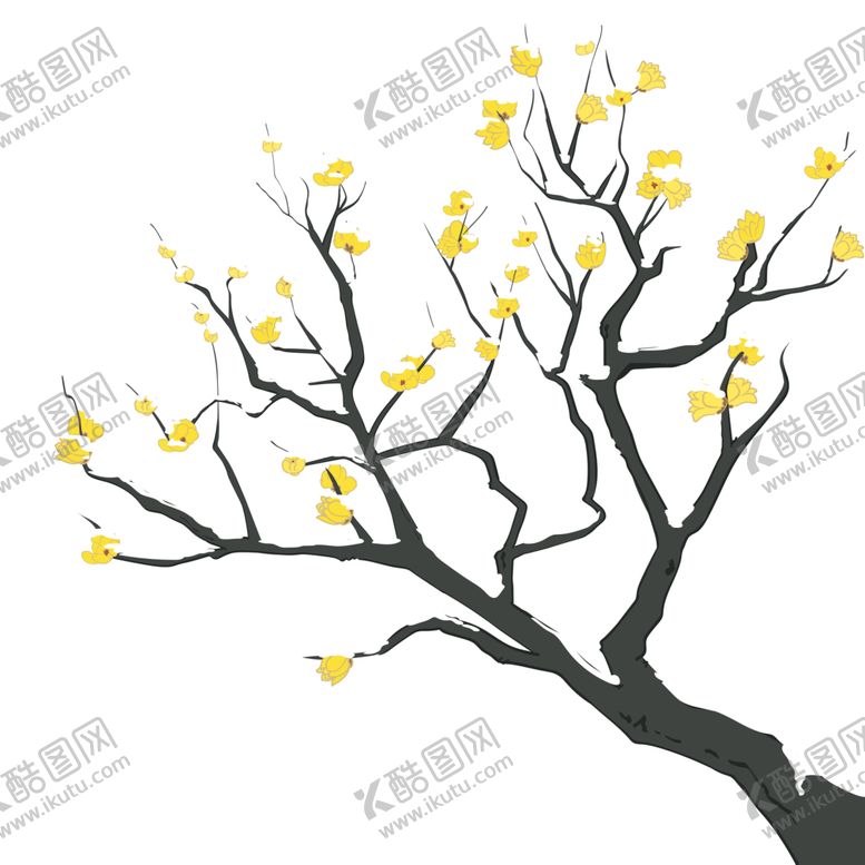 编号：74101602021549496672【酷图网】源文件下载- 梅花插画海报图片 