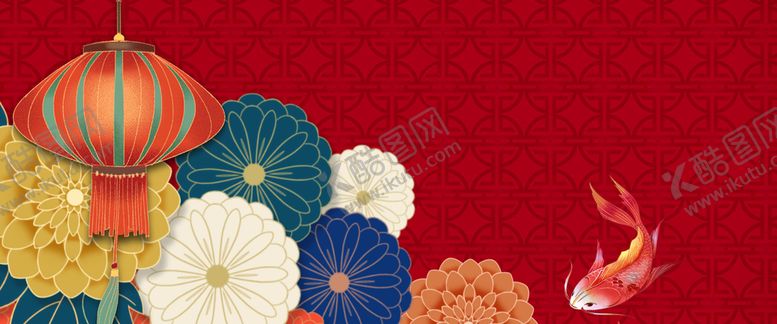 编号：37612409272150575621【酷图网】源文件下载-手绘国潮风展板背景