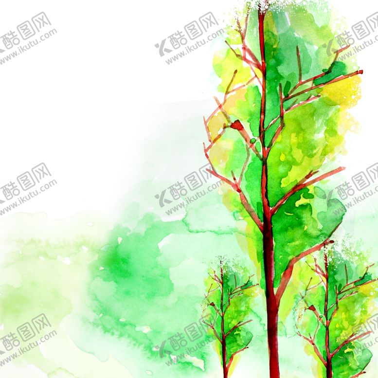 编号：97361509231115577750【酷图网】源文件下载-水彩装饰画