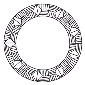 简笔绘画圆圈图案