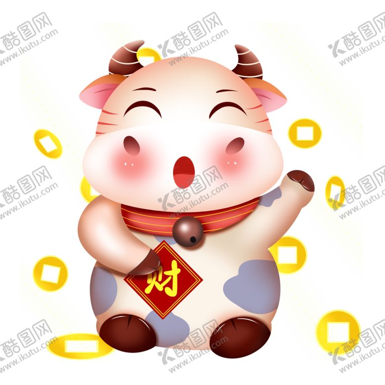 编号：71340505051812492850【酷图网】源文件下载-卡通牛形象