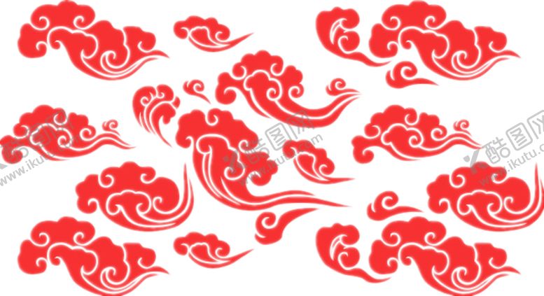 编号：12711410260027216016【酷图网】源文件下载-国潮祥云免抠