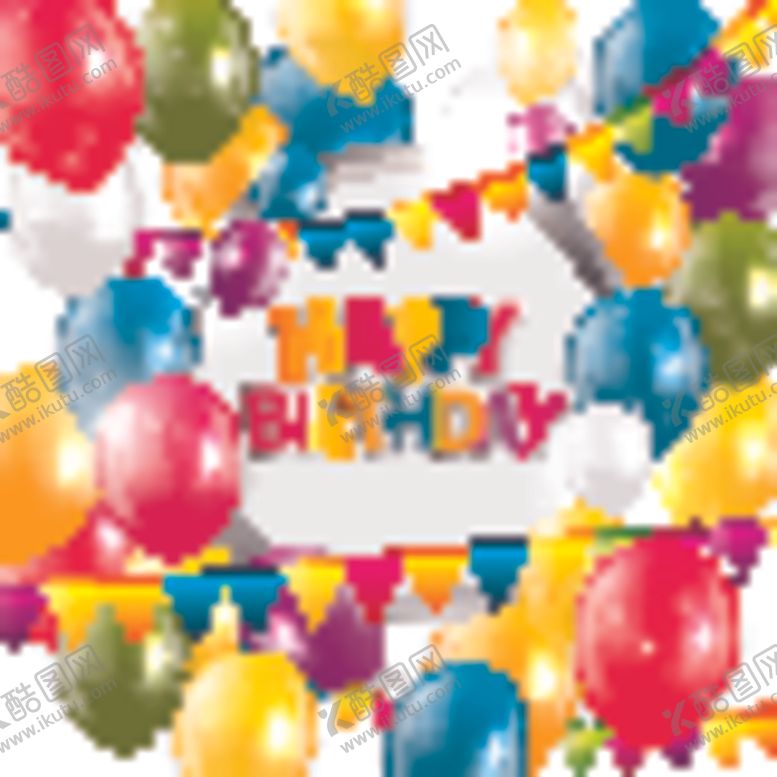 编号：42525709200201094699【酷图网】源文件下载-生日气球背景