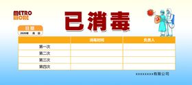消毒卡片