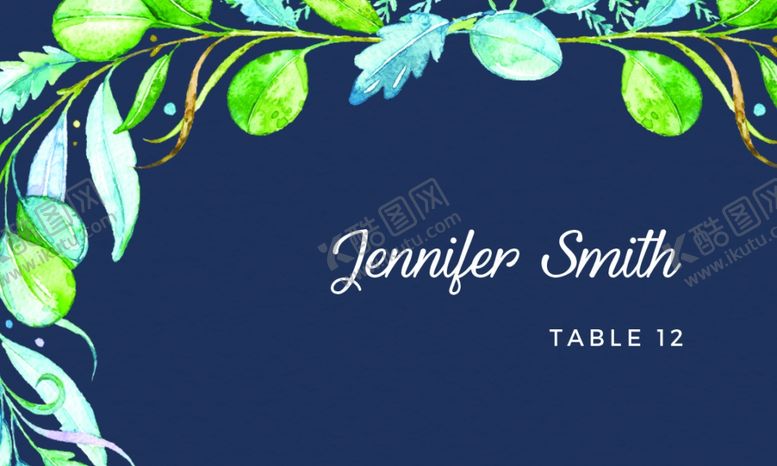 编号：82366209280814291584【酷图网】源文件下载-小清新水彩邀请函设计