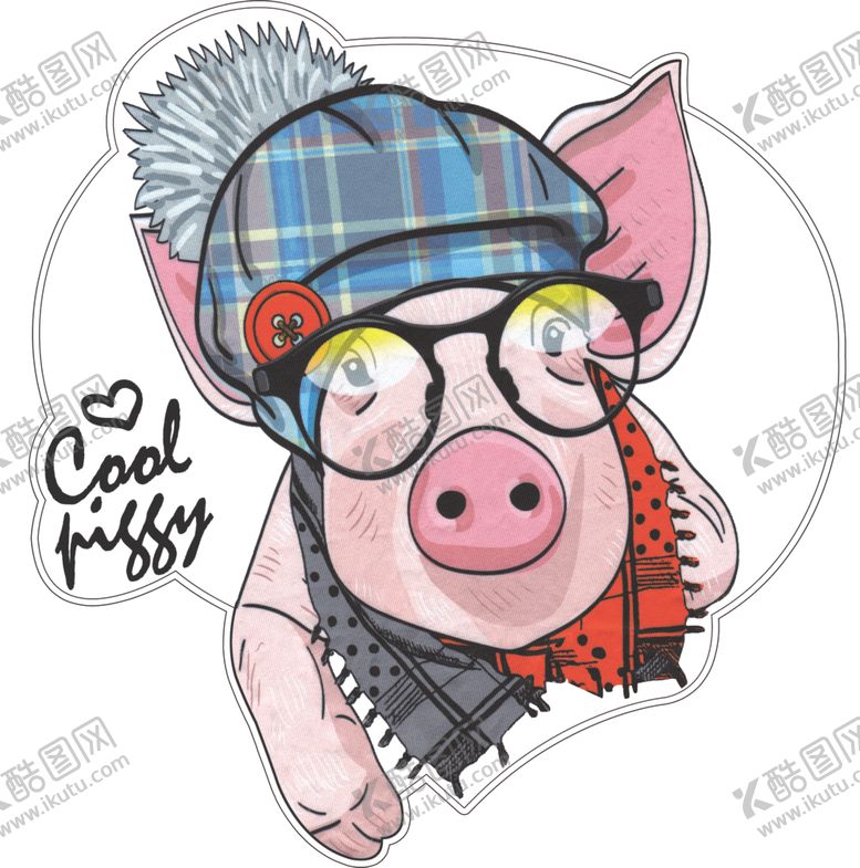 编号：11519510021516373267【酷图网】源文件下载-手绘猪