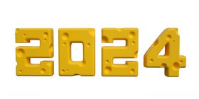 2024C4D立体奶酪字