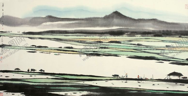 编号：47803610290149115093【酷图网】源文件下载-中式山水风景画