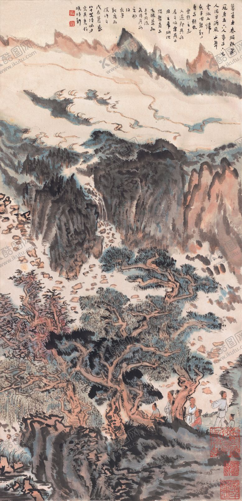 编号：89845609191106265150【酷图网】源文件下载-水墨山水国画风景