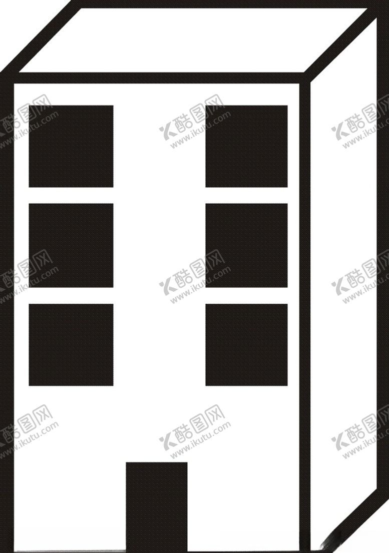 编号：27643110211542508875【酷图网】源文件下载-建筑房屋剪影-09