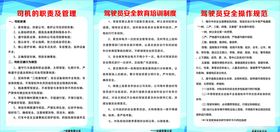 司机驾驶员展板
