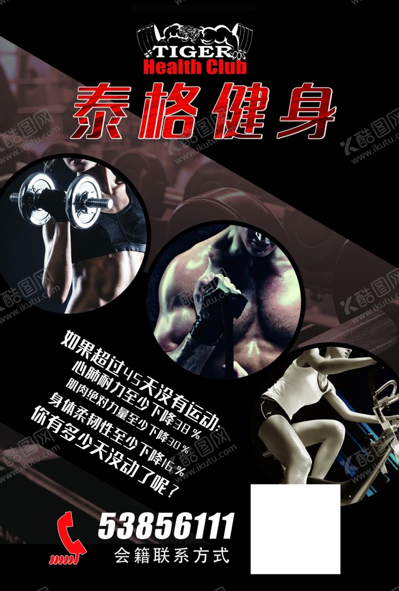 编号：91599904190503113536【酷图网】源文件下载-健身房传单